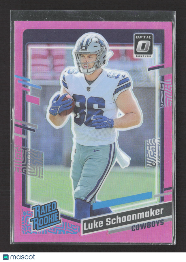 2023 Panini Donruss Optic Luke Schoonmaker #325 Pink