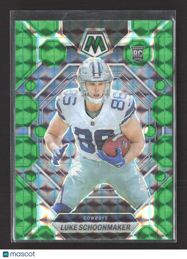 2023 Panini Mosaic Luke Schoonmaker #344 Green RC