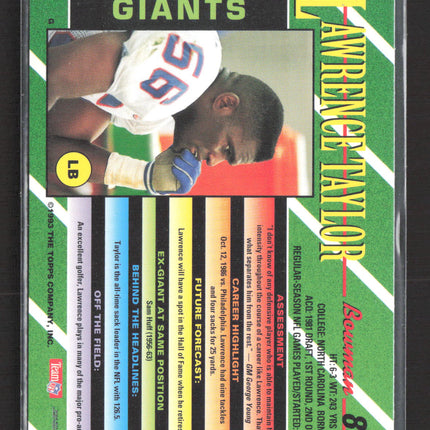 1993 Bowman Lawrence Taylor #80