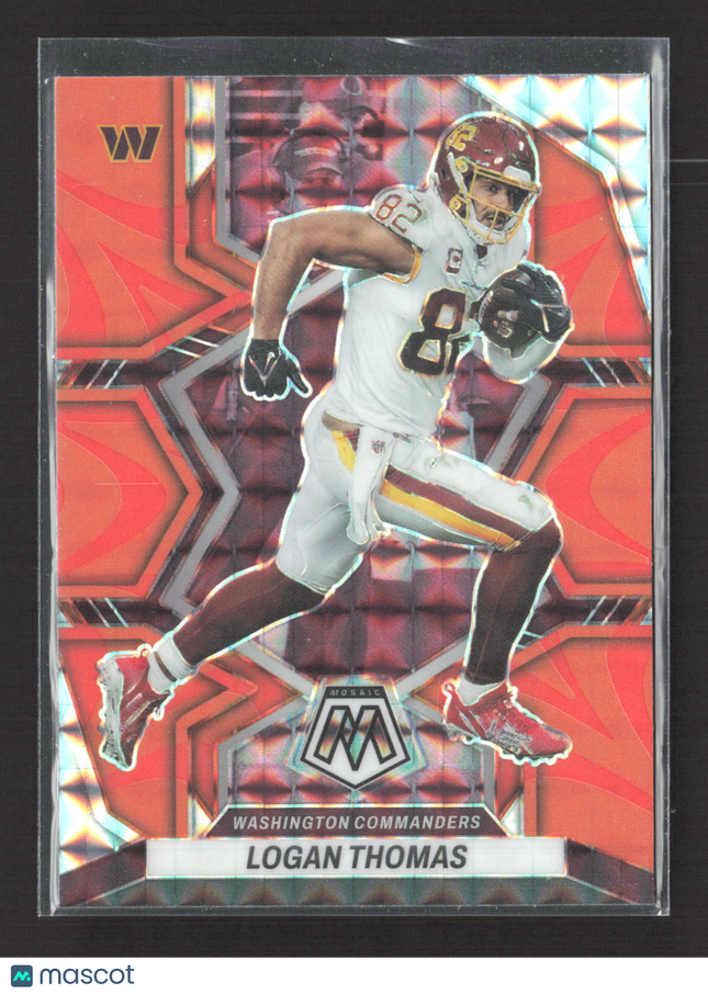 2022 Panini Mosaic Prizm Logan Thomas #224 Orange
