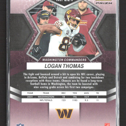 2022 Panini Mosaic Prizm Logan Thomas #224 Orange