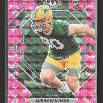 2023 Panini Mosaic Lukas Van Ness #342 Pink Camo RC