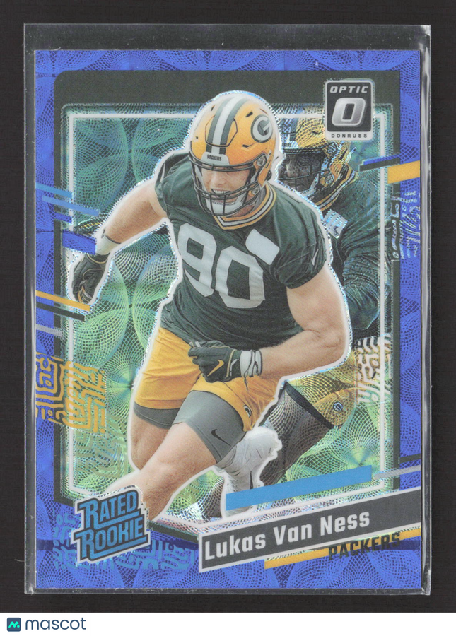 2023 Panini Donruss Optic Lukas Van Ness #336 Blue Scope