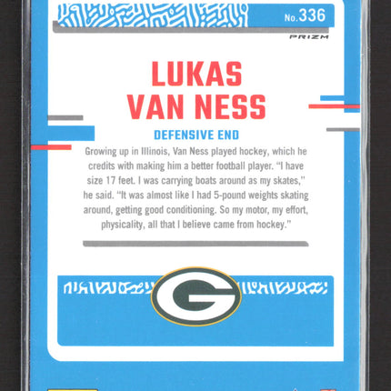 2023 Panini Donruss Optic Lukas Van Ness #336 Blue Scope