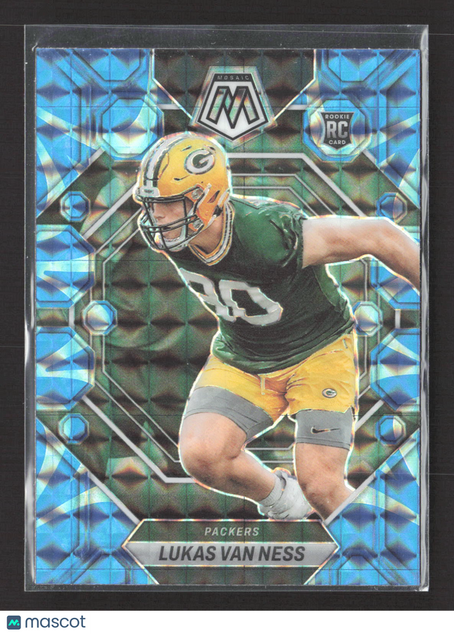 2023 Panini Mosaic Lukas Van Ness #342 Blue RC