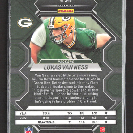 2023 Panini Mosaic Lukas Van Ness #342 Blue RC