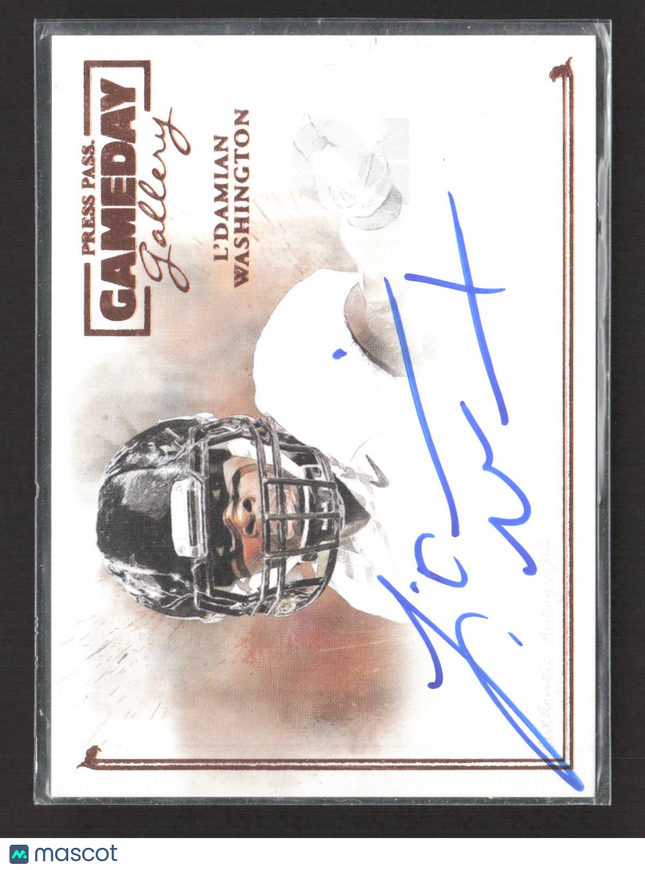 2014 Press Pass Gameday Gallery L'Damian Washington #GG-LW Auto