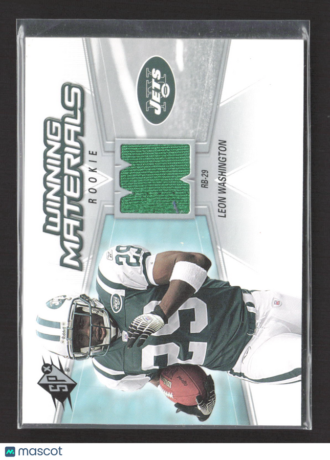 2006 Upper Deck SPx Winning Materials Leon Washington #WMR-WA Jersey