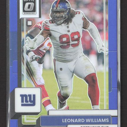 2023 Panini Donruss Optic Prizm Leonard Williams #148 Blue /179