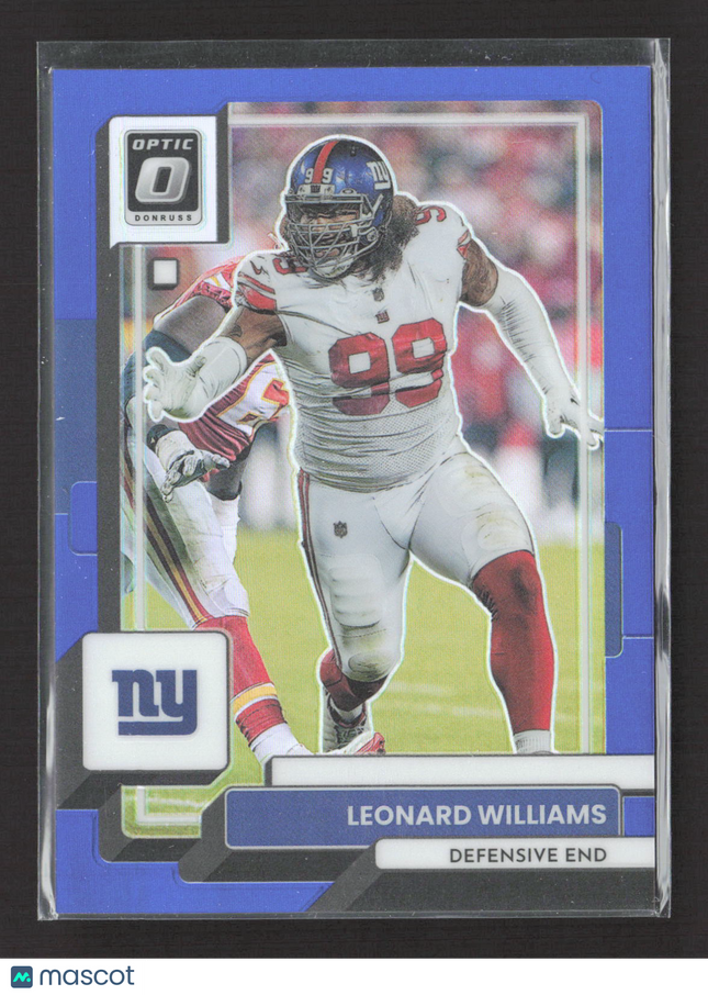 2023 Panini Donruss Optic Prizm Leonard Williams #148 Blue /179