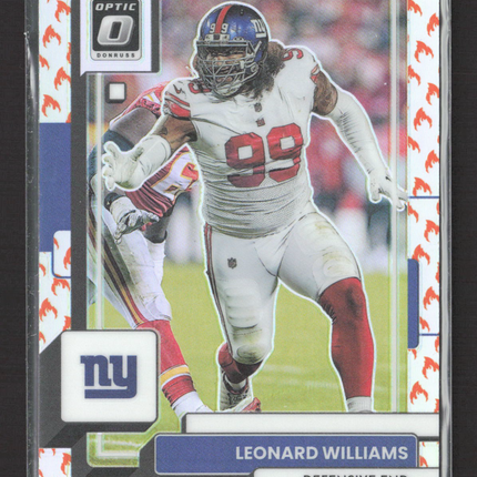 2023 Panini Donruss Optic Prizm Fire Leonard Williams #148