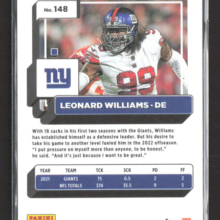2023 Panini Donruss Optic Prizm Fire Leonard Williams #148