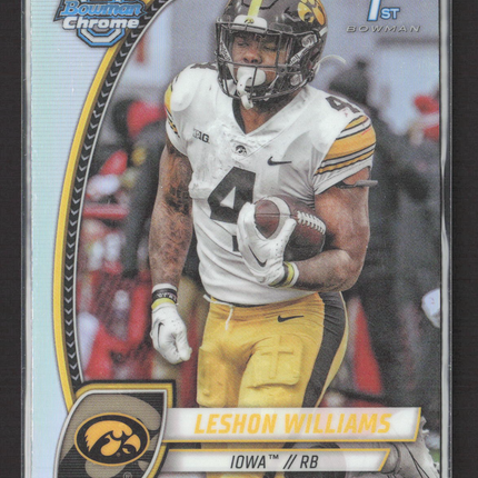 2024 Topps Bowman Chrome Leshon Williams #190 Refractor 1st Bowman