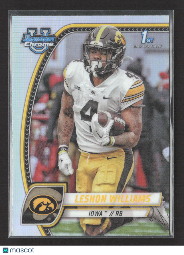 2024 Topps Bowman Chrome Leshon Williams #190 Refractor 1st Bowman