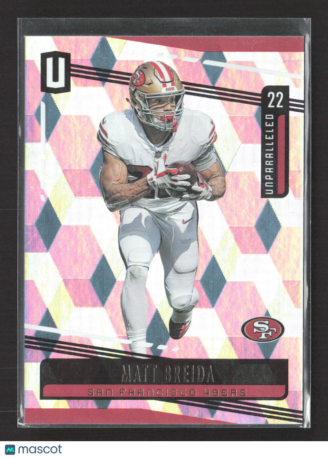 2019 Panini Unparalleled Matt Breida #158 Cubic 068/135