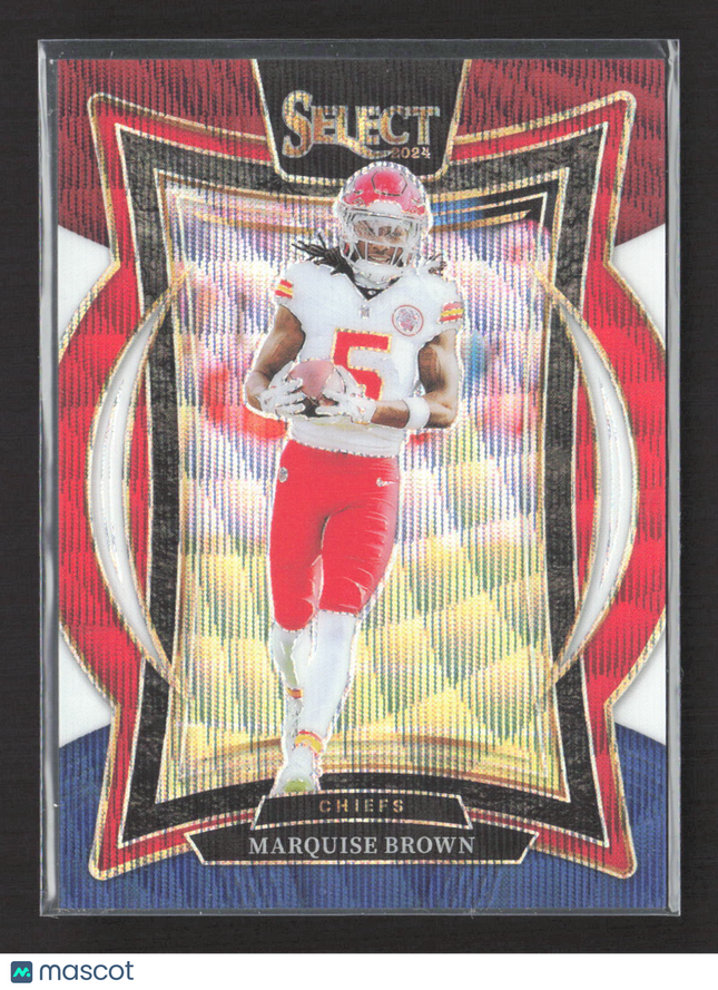 2025 Panini Select Prizm Concourse Marquise Brown #81 Tri Color /299
