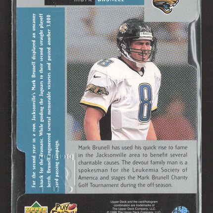 1998 Upper Deck Black Diamond Premium Cut Mark Brunell #PC21