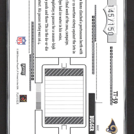 2005 Playoff Absolute Memorabilia Tools of the Trade Marc Bulger #TT-59 /150