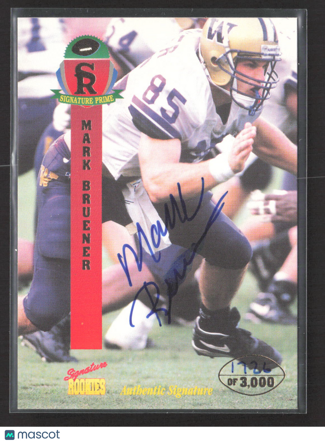 1995 Signature Rookies Signature Prime Mark Bruener #7 /3000 Auto