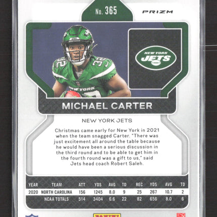 2021 Panini Prizm Michael Carter #365 Pink RC