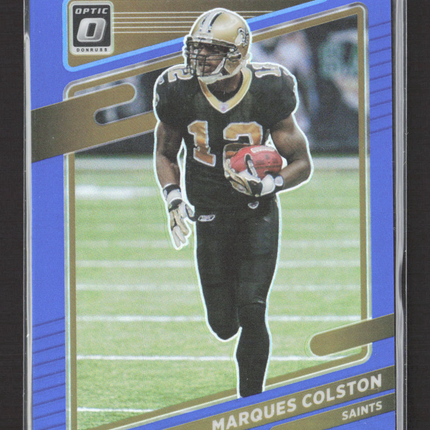 2021 Panini Donruss Optic Marques Colston #168 Blue 073/179