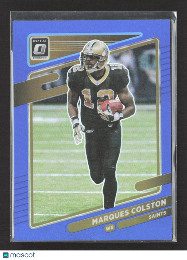 2021 Panini Donruss Optic Marques Colston #168 Blue 073/179