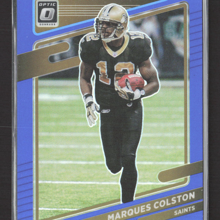 2021 Panini Donruss Optic Marques Colston #168 Blue 134/179