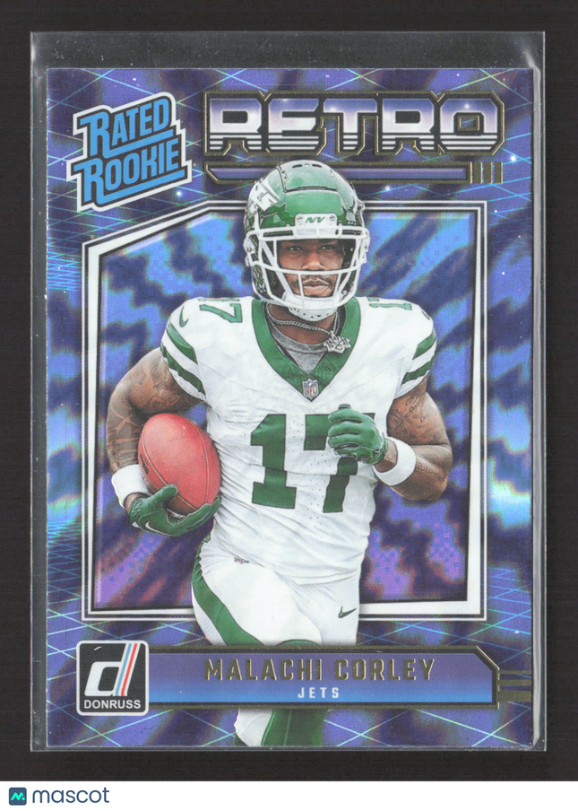2024 Panini Donruss Retro Rated Rookie Malachi Corley #8