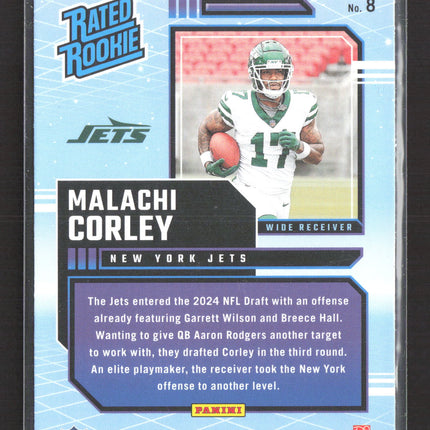 2024 Panini Donruss Retro Rated Rookie Malachi Corley #8