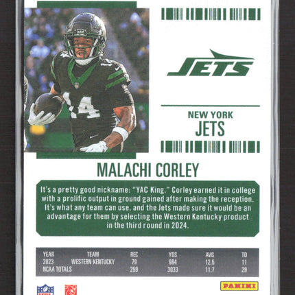 2025 Panini Contenders Optic Malachi Corley #85 RC