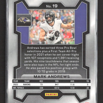 2023 Panini Prizm Mark Andrews #19 Green
