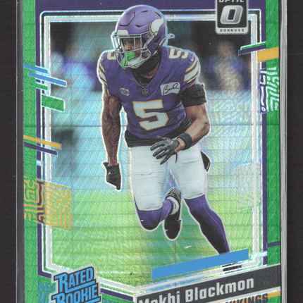 2023 Panini Donruss Optic Prizm Mekhi Blackmon #272 Green Hyper