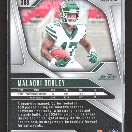 2024 Panini Prizm Malachi Corley Silver #369 RC