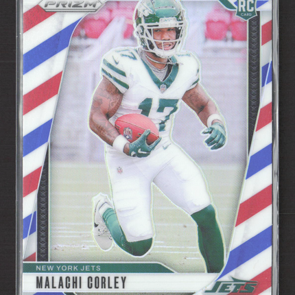 2024 Panini Prizm Malachi Corley #369 Red White Blue RC