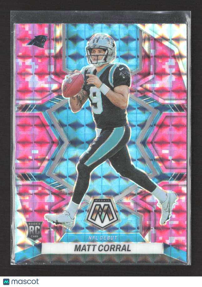 2022 Panini Prizm Mosaic Matt Corral #273 Pink RC