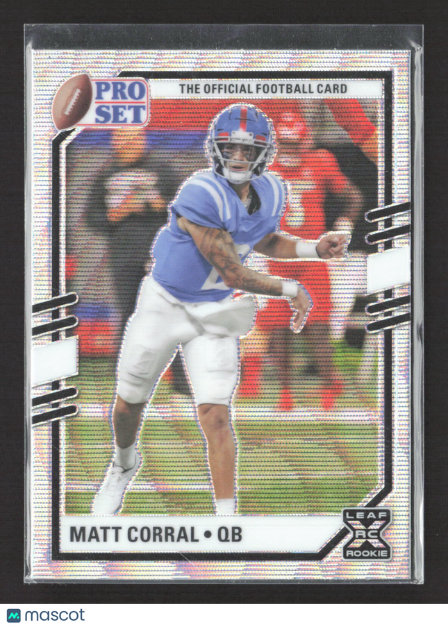 2022 Leaf Pro Set Matt Corral #PSB-MC1 Silver Prism RC