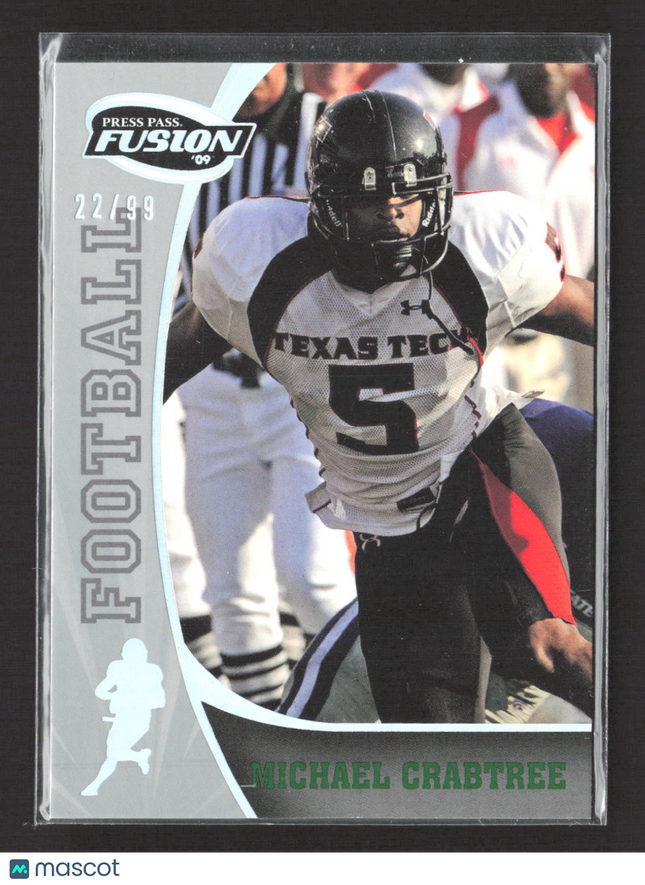 2009 Press Pass Fusion Michael Crabtree #40 Green 22/99