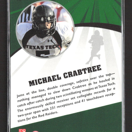 2009 Press Pass Fusion Michael Crabtree #40 Green 22/99