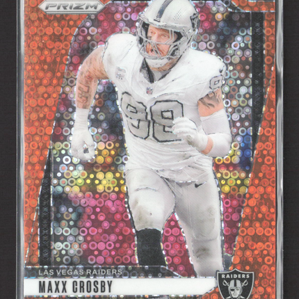 2024 Panini Prizm Maxx Crosby #152 Orange Disco