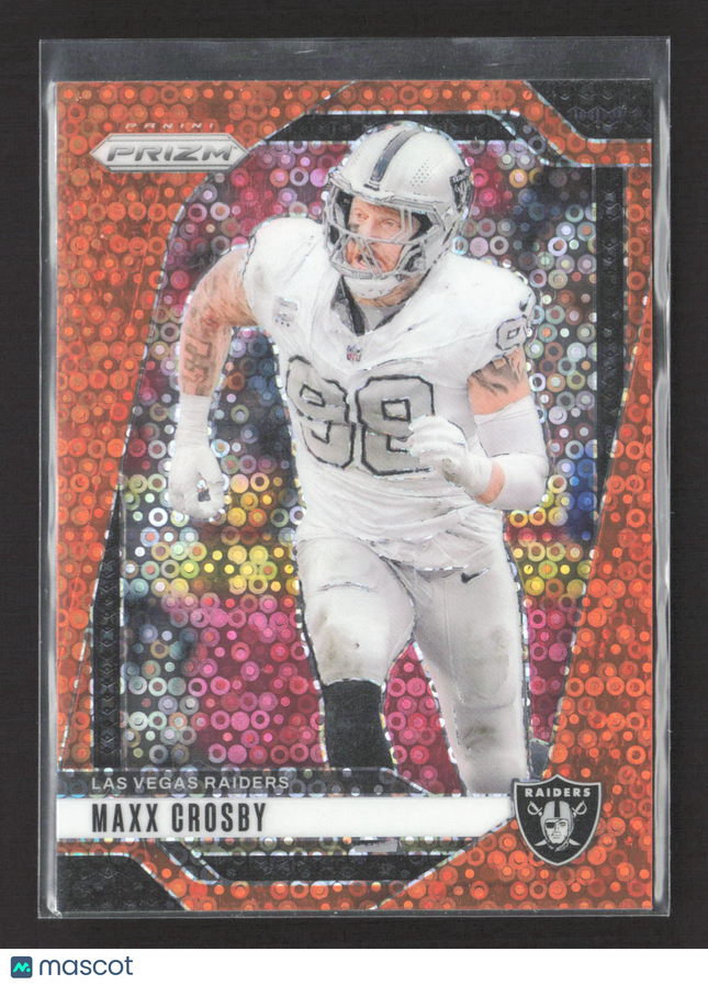 2024 Panini Prizm Maxx Crosby #152 Orange Disco