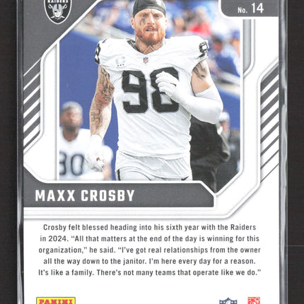 2024 Panini Donruss Elite Series Maxx Crosby #14 Holo