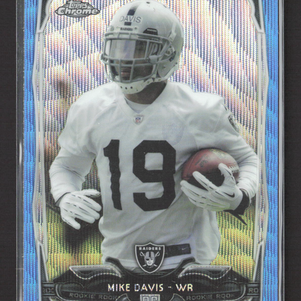2014 Topps Chrome Mike Davis #118 Blue Wave Refractor RC