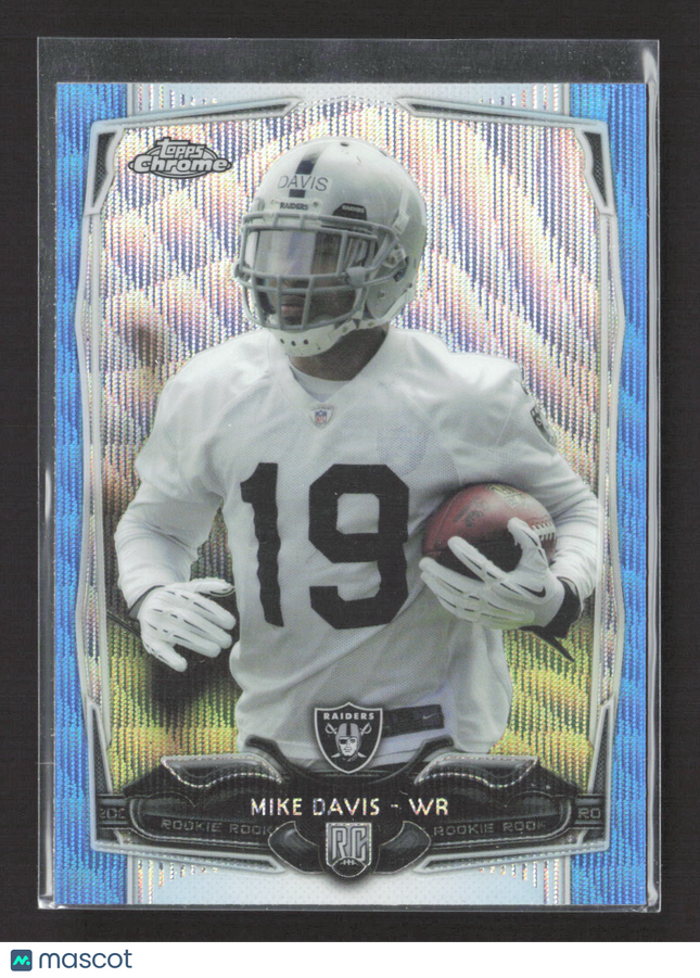2014 Topps Chrome Mike Davis #118 Blue Wave Refractor RC