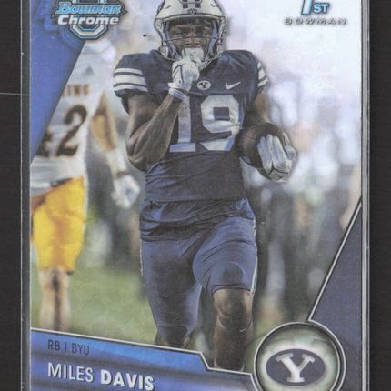 2020 Bowman Chrome University Miles Davis #72 Refractor 1st Bowman