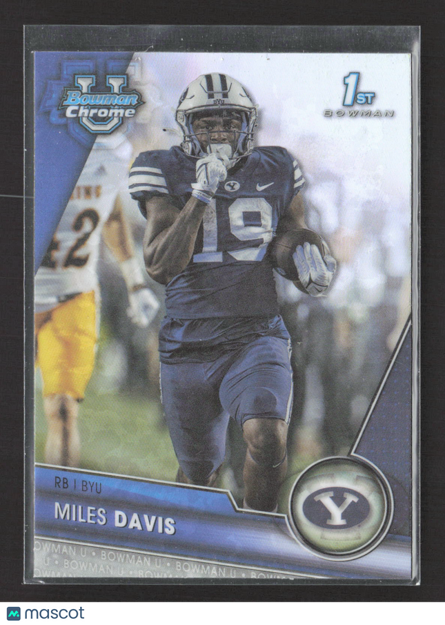 2020 Bowman Chrome University Miles Davis #72 Refractor 1st Bowman