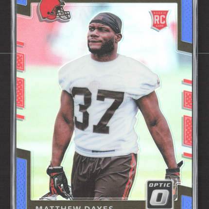 2017 Donruss Optic Prizm Matthew Dayes #109 Blue RC 037/149