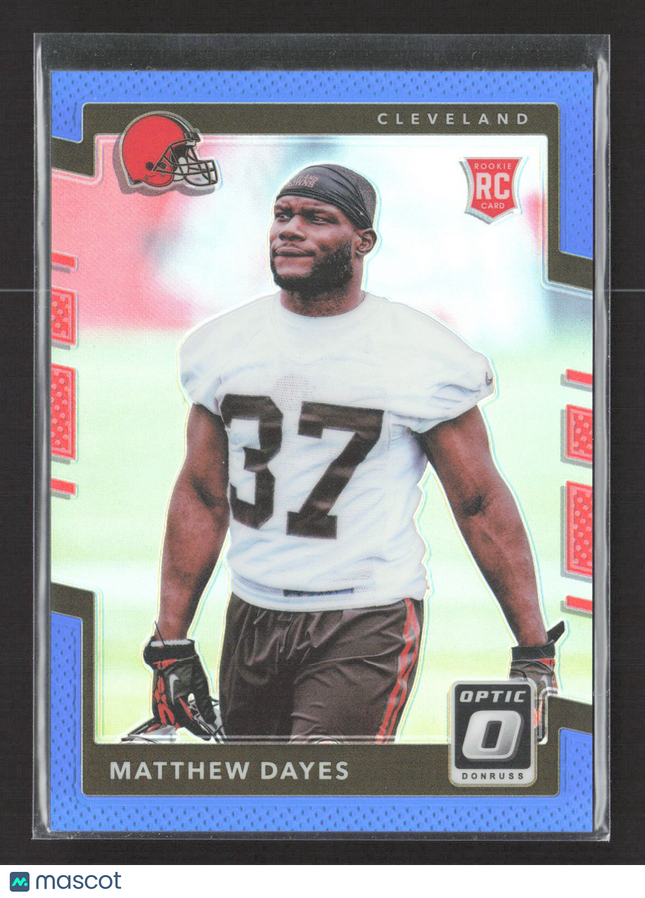 2017 Donruss Optic Prizm Matthew Dayes #109 Blue RC 037/149