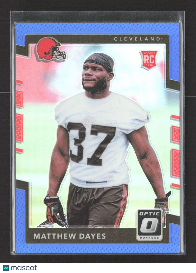 2017 Panini Donruss Optic Matthew Dayes #109 Blue Prizm RC 090/149