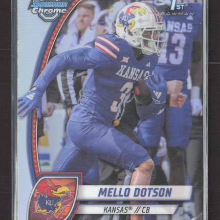 2024 Bowman Chrome University Mello Dotson #130 Refractor