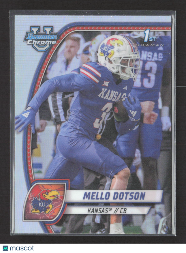 2024 Bowman Chrome University Mello Dotson #130 Refractor